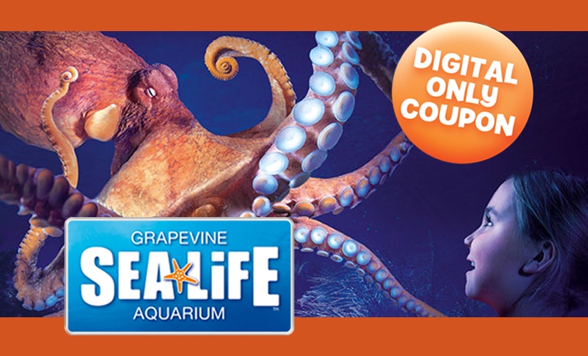 SeaLife Grapevine Aquarium BOGO FREE Coupon Adpages